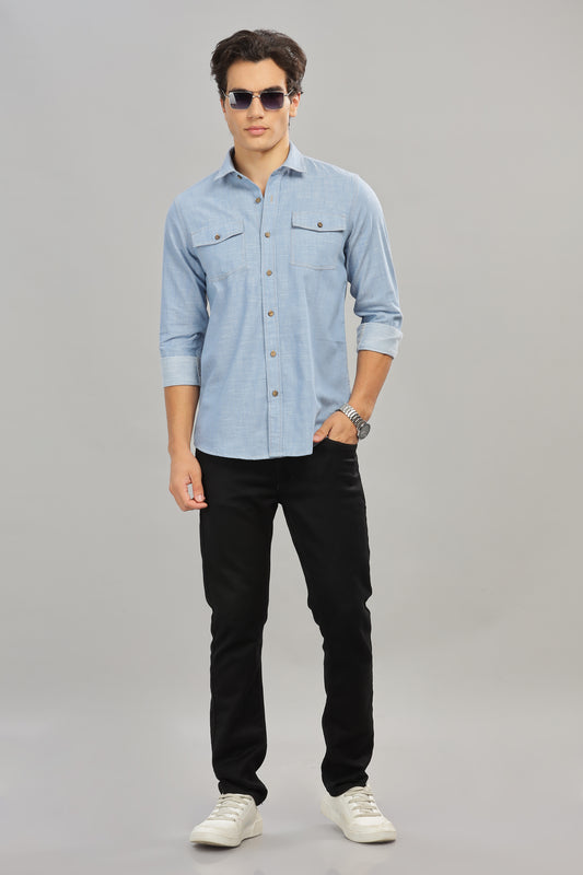 Cotton Denim Shirt