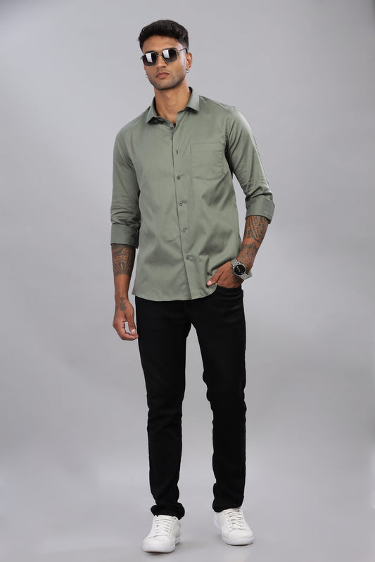 Satin Solid Shirt