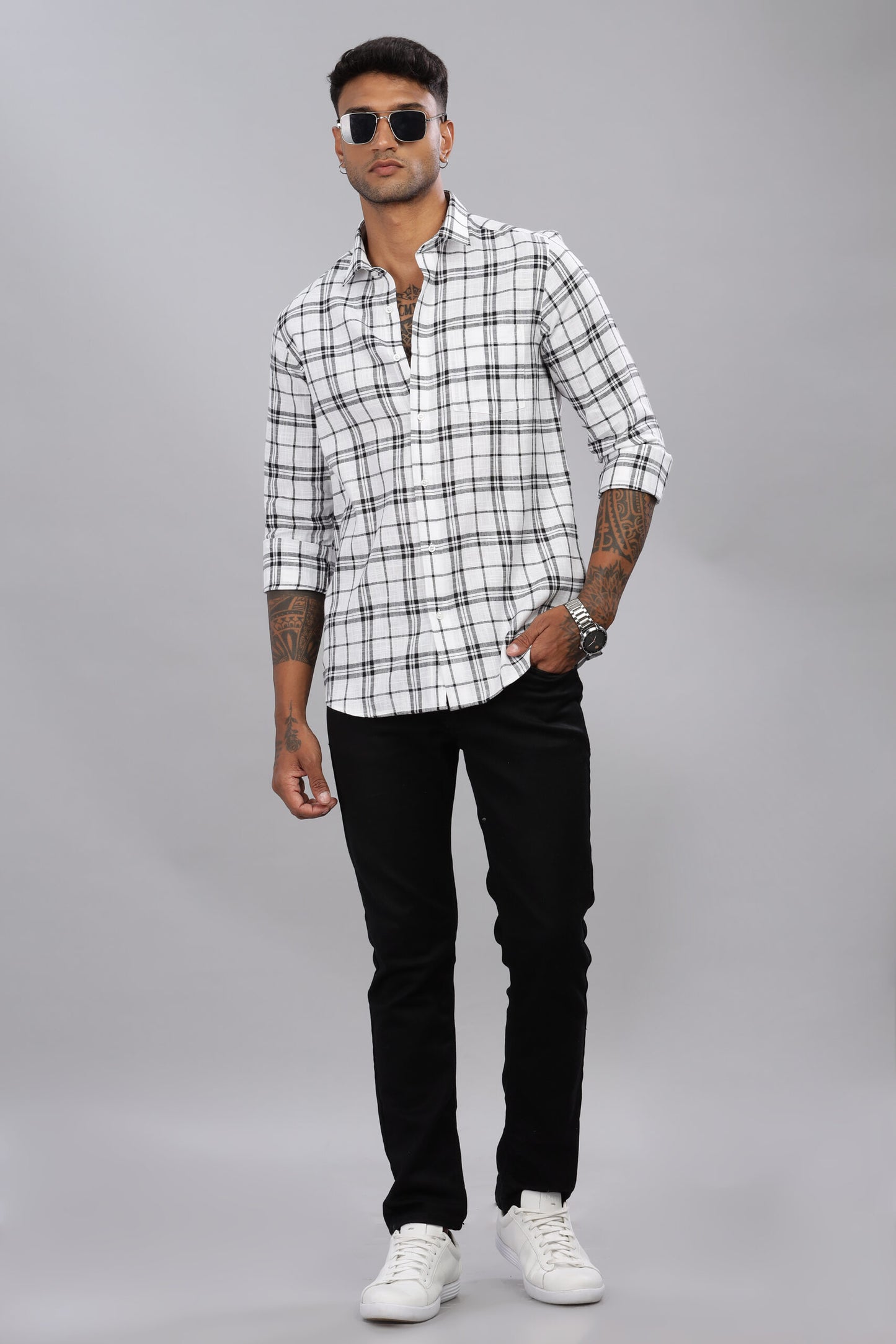 Premium Cotton Check Shirt