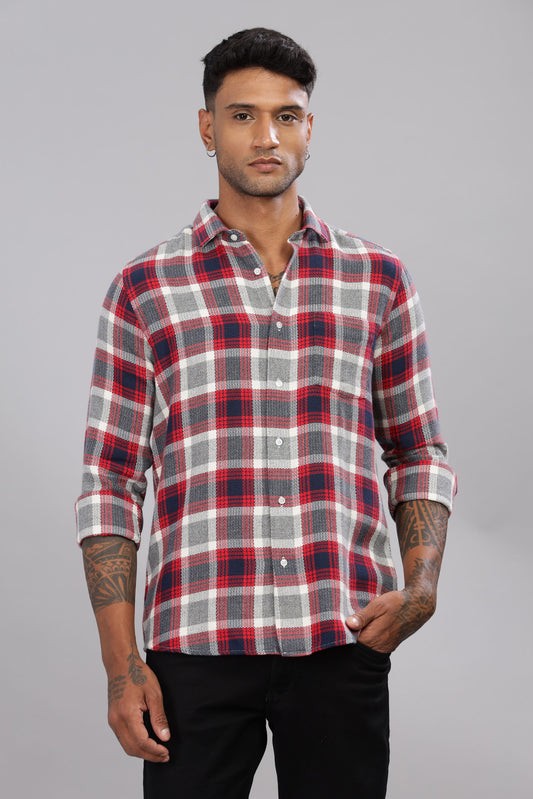 Twill Cotton Check Shirt