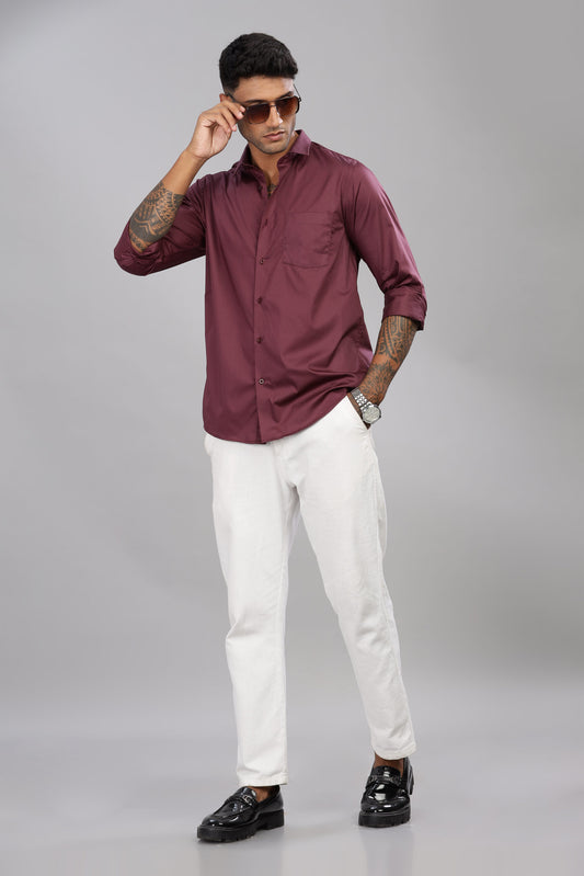 Satin Solid Shirt