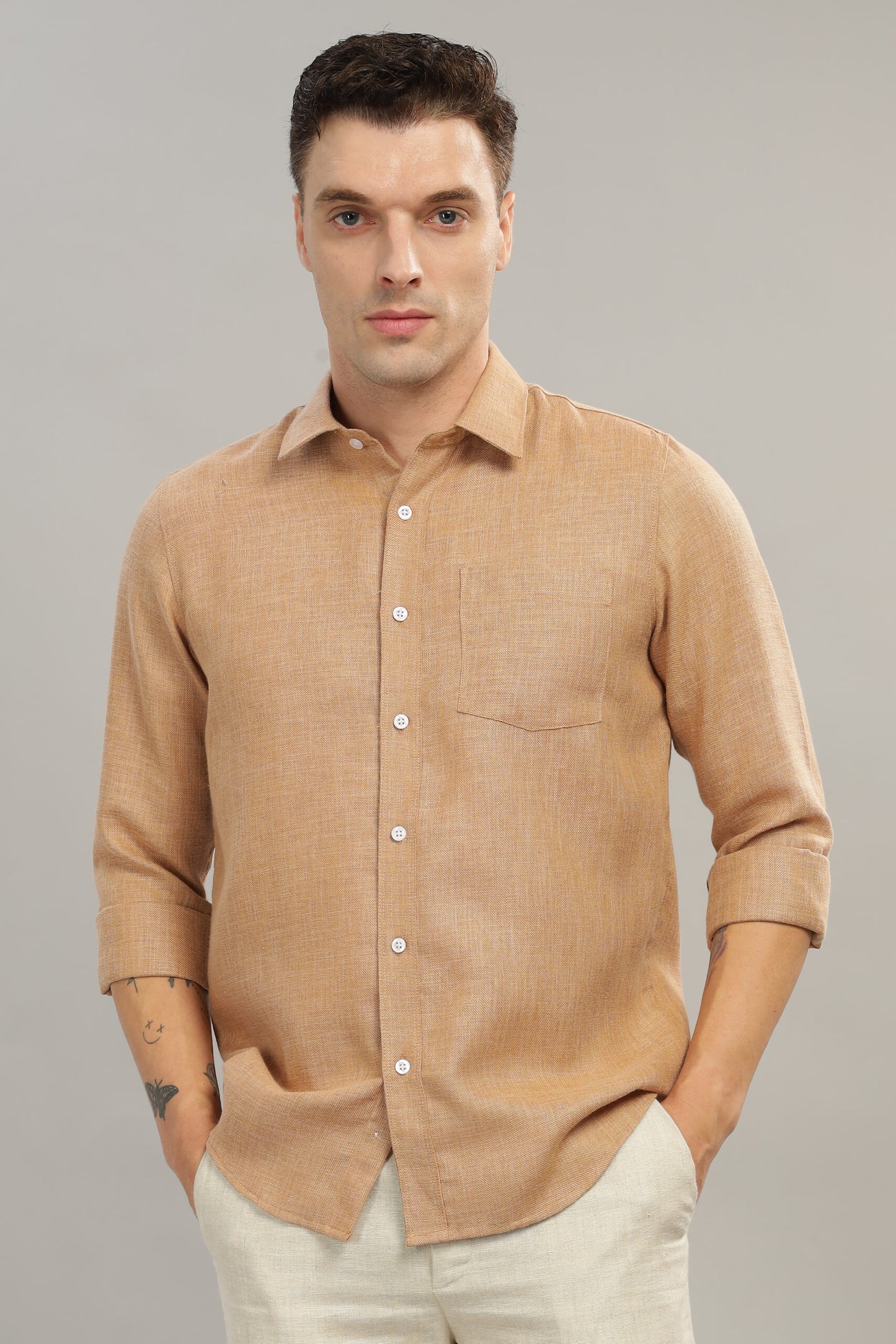 Linen solid shirt