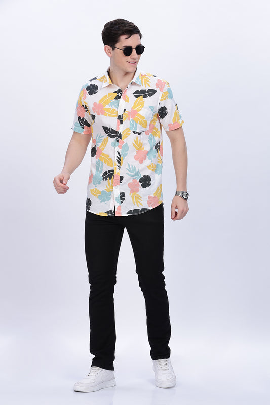 Floral printed shirt