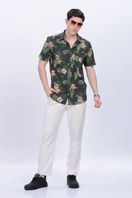 Floral printed shirt