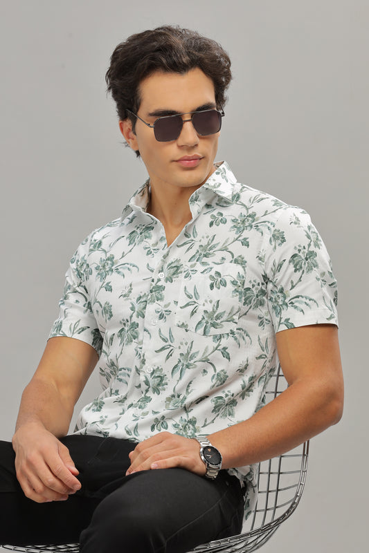 Green & White Shirt
