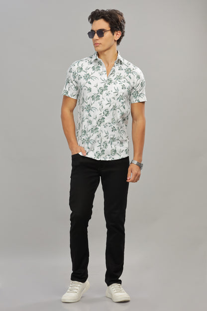 Green & White Shirt