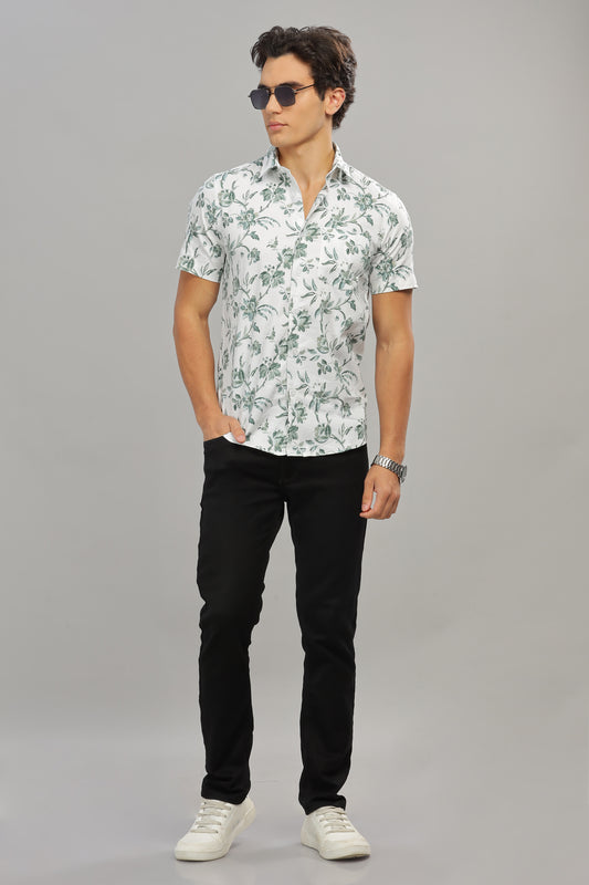 Green & White Shirt