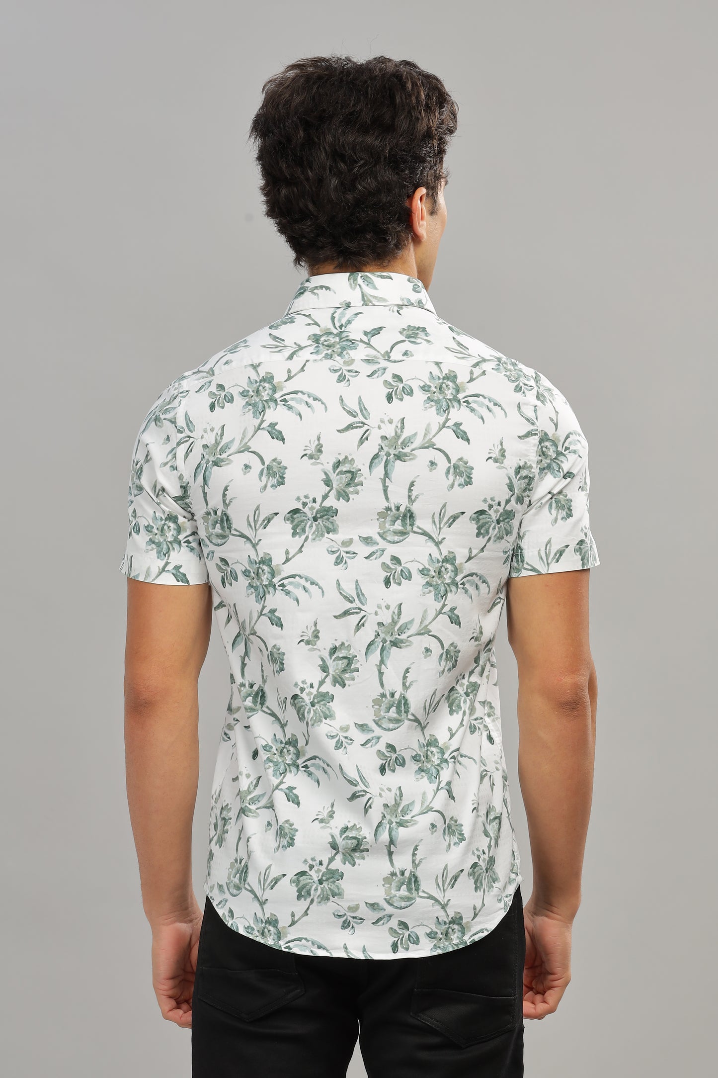 Green & White Shirt