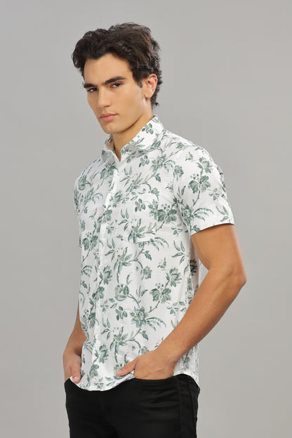 Green & White Shirt