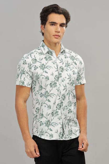 Green & White Shirt