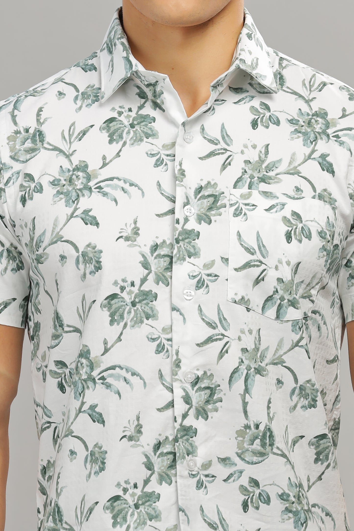 Green & White Shirt