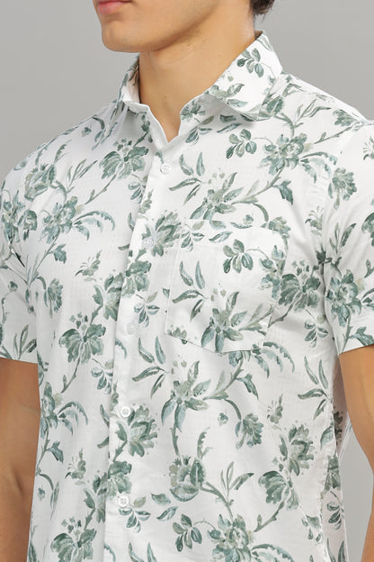 Green & White Shirt
