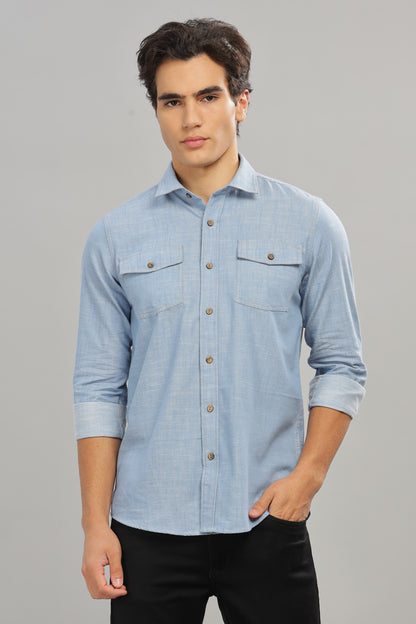 Cotton Denim Shirt