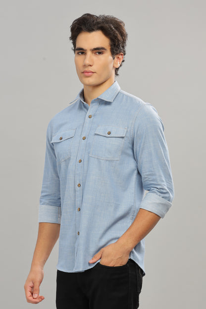 Cotton Denim Shirt