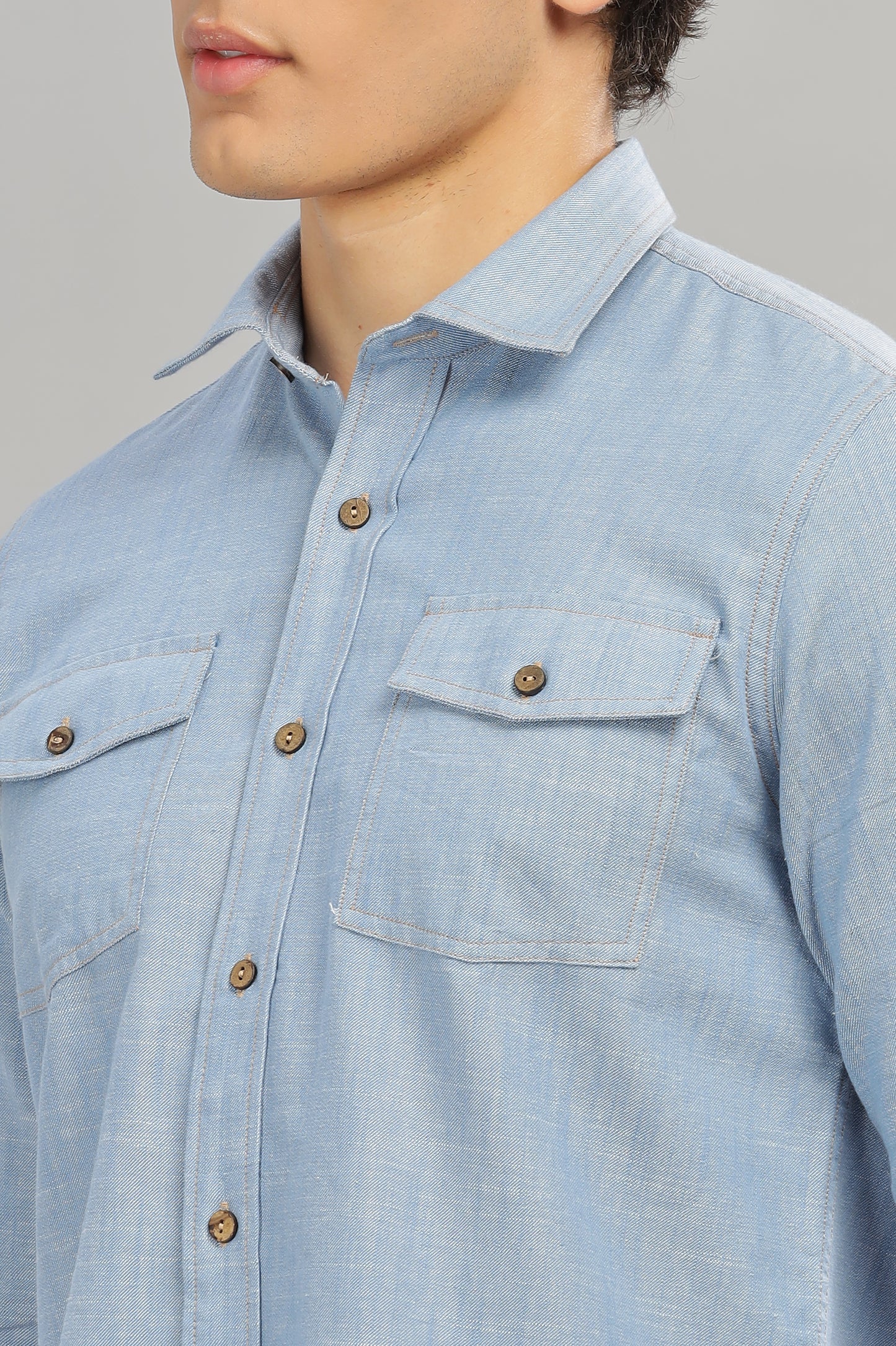 Cotton Denim Shirt
