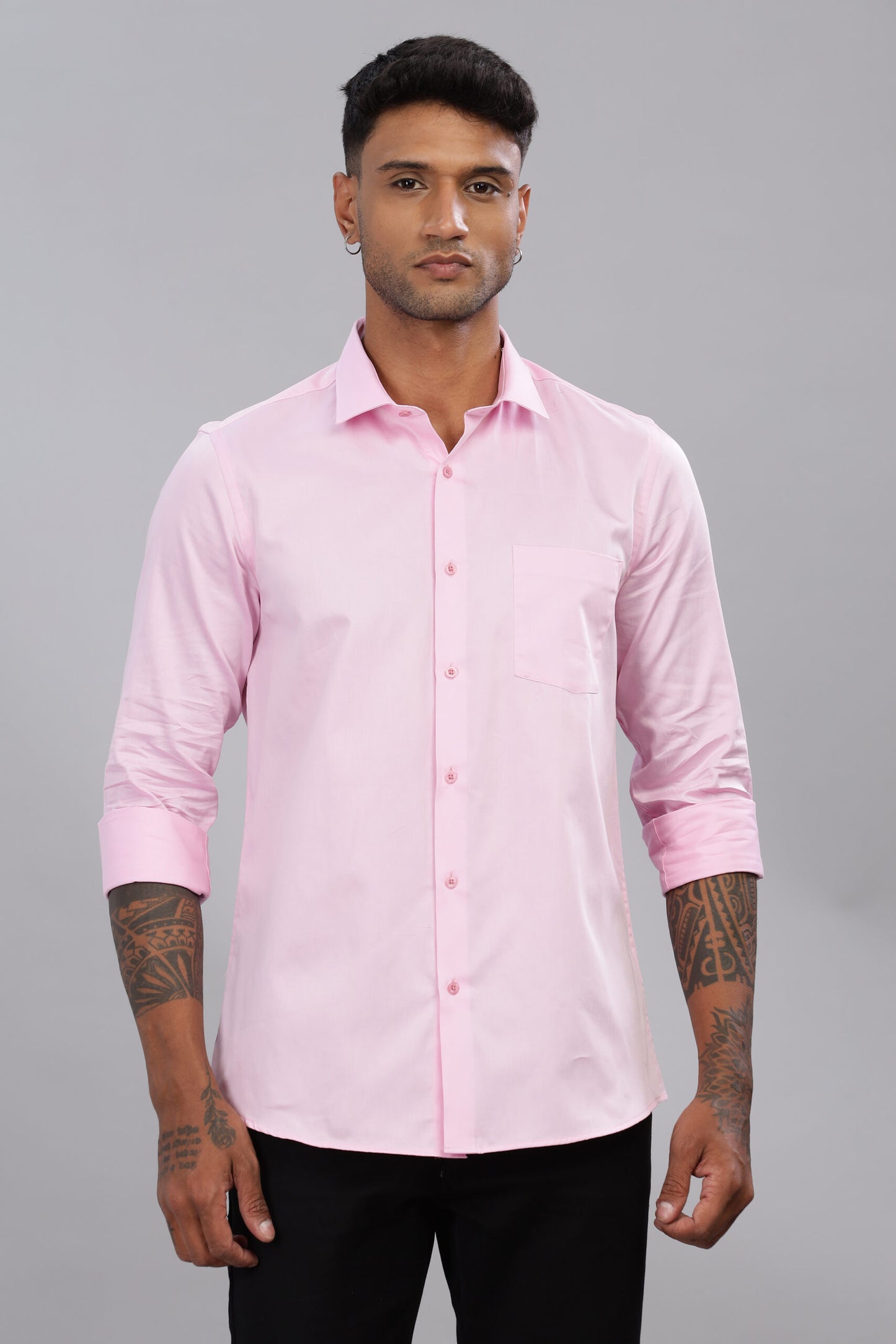Satin Solid Shirt