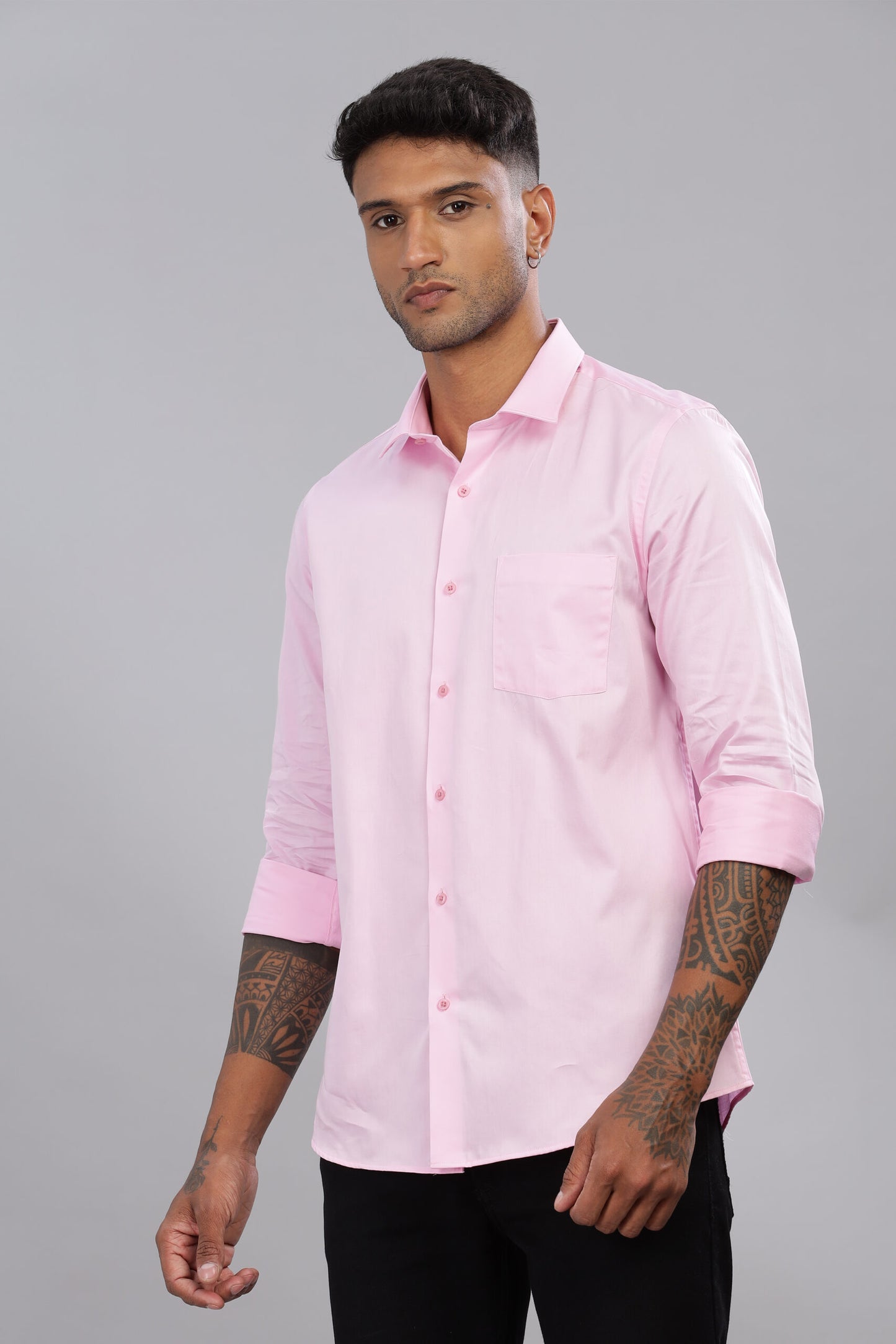 Satin Solid Shirt