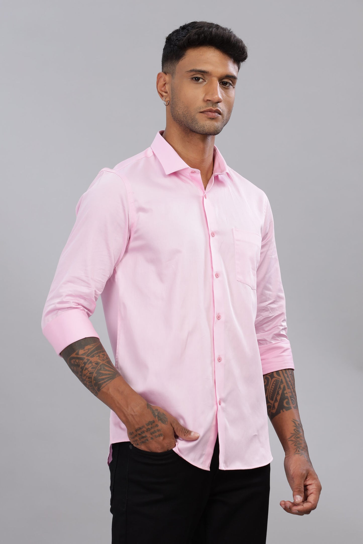 Satin Solid Shirt