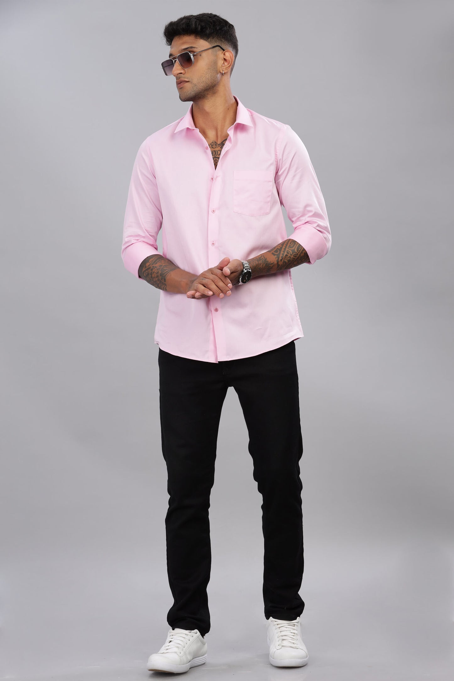 Satin Solid Shirt