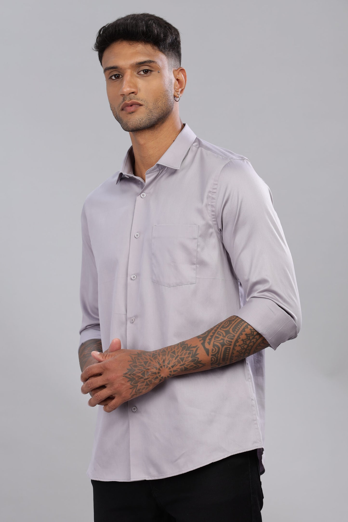 Satin Solid Shirt