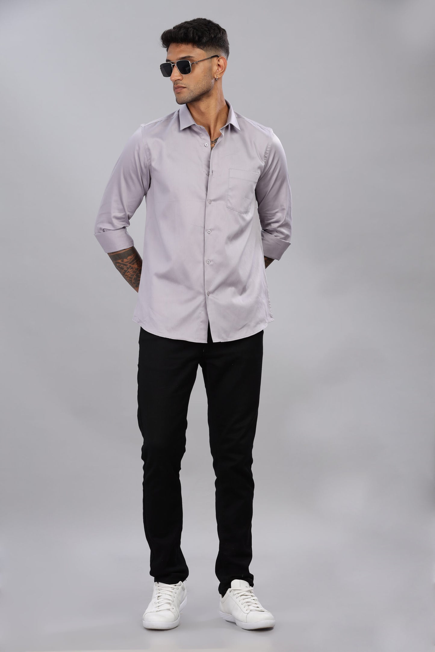 Satin Solid Shirt