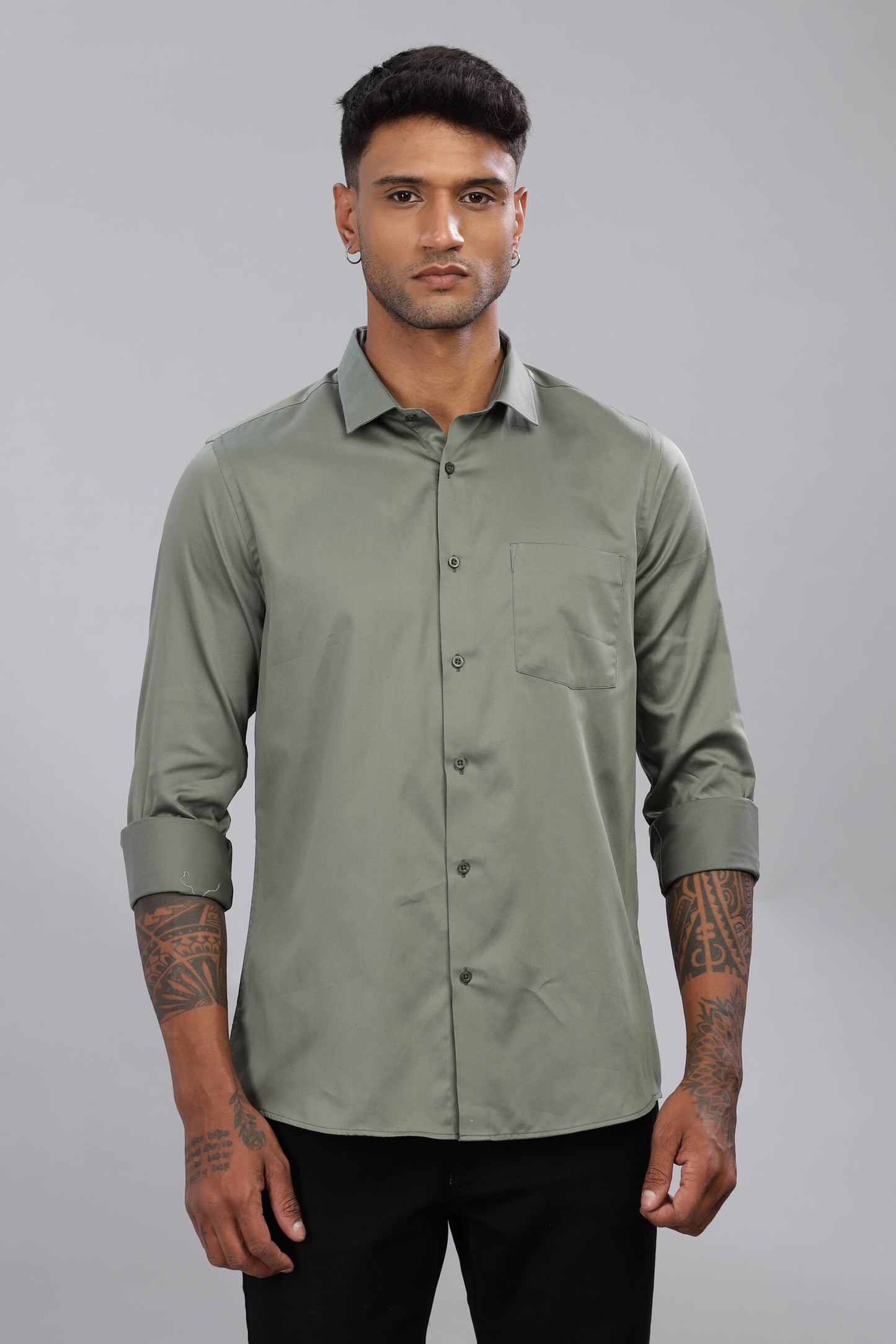 Satin Solid Shirt