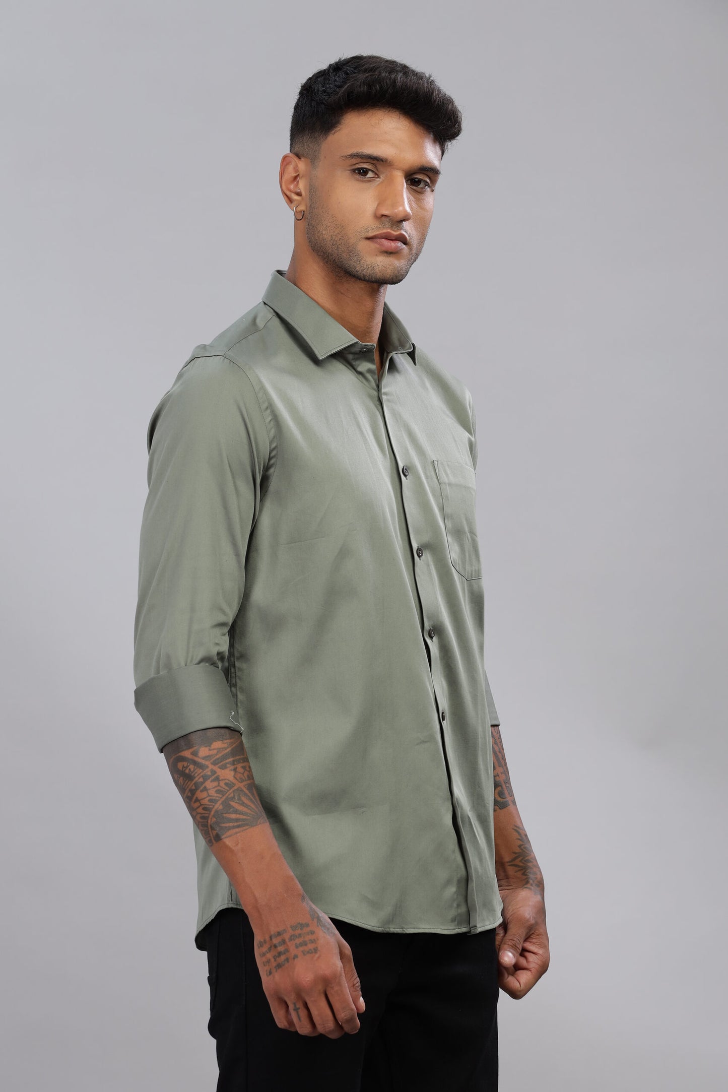 Satin Solid Shirt