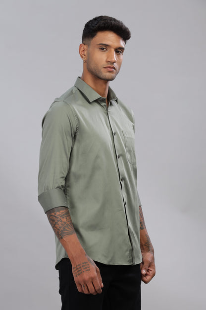 Satin Solid Shirt
