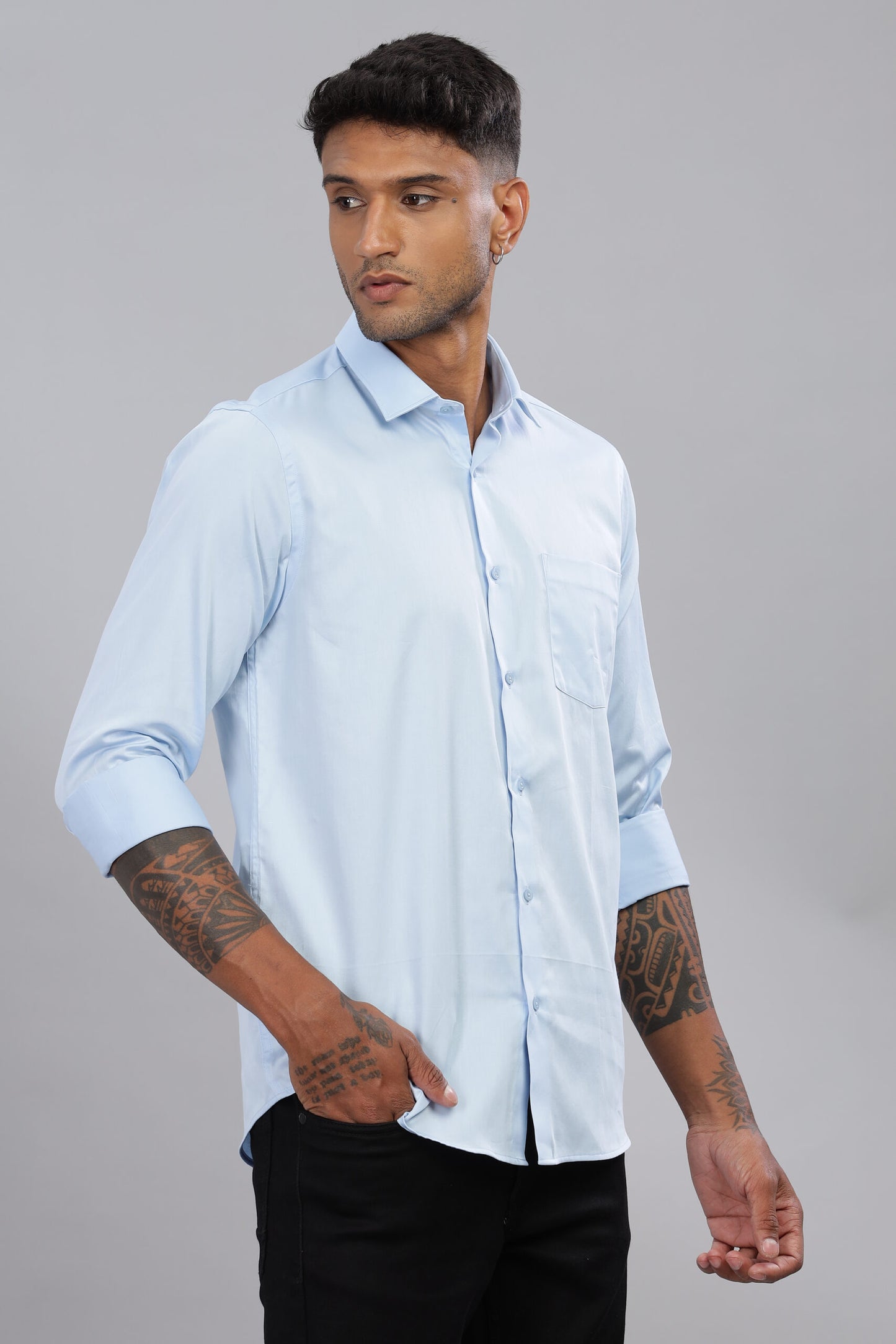 Satin Solid Shirt