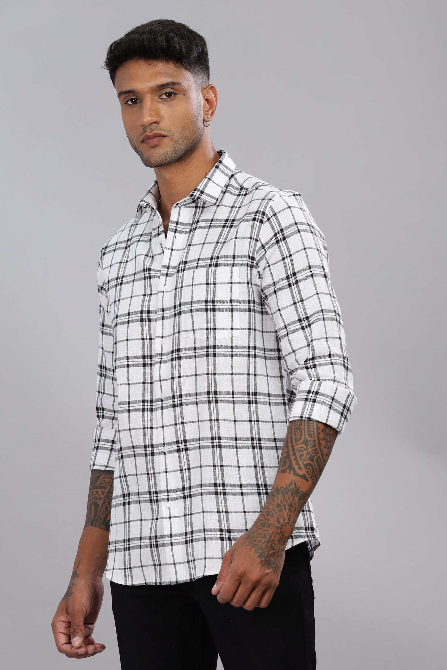 Premium Cotton Check Shirt