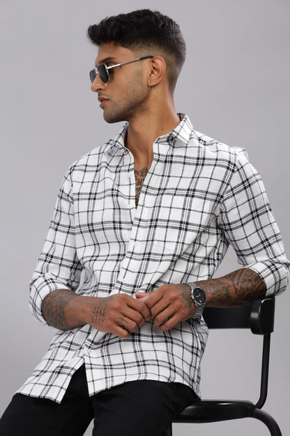Premium Cotton Check Shirt