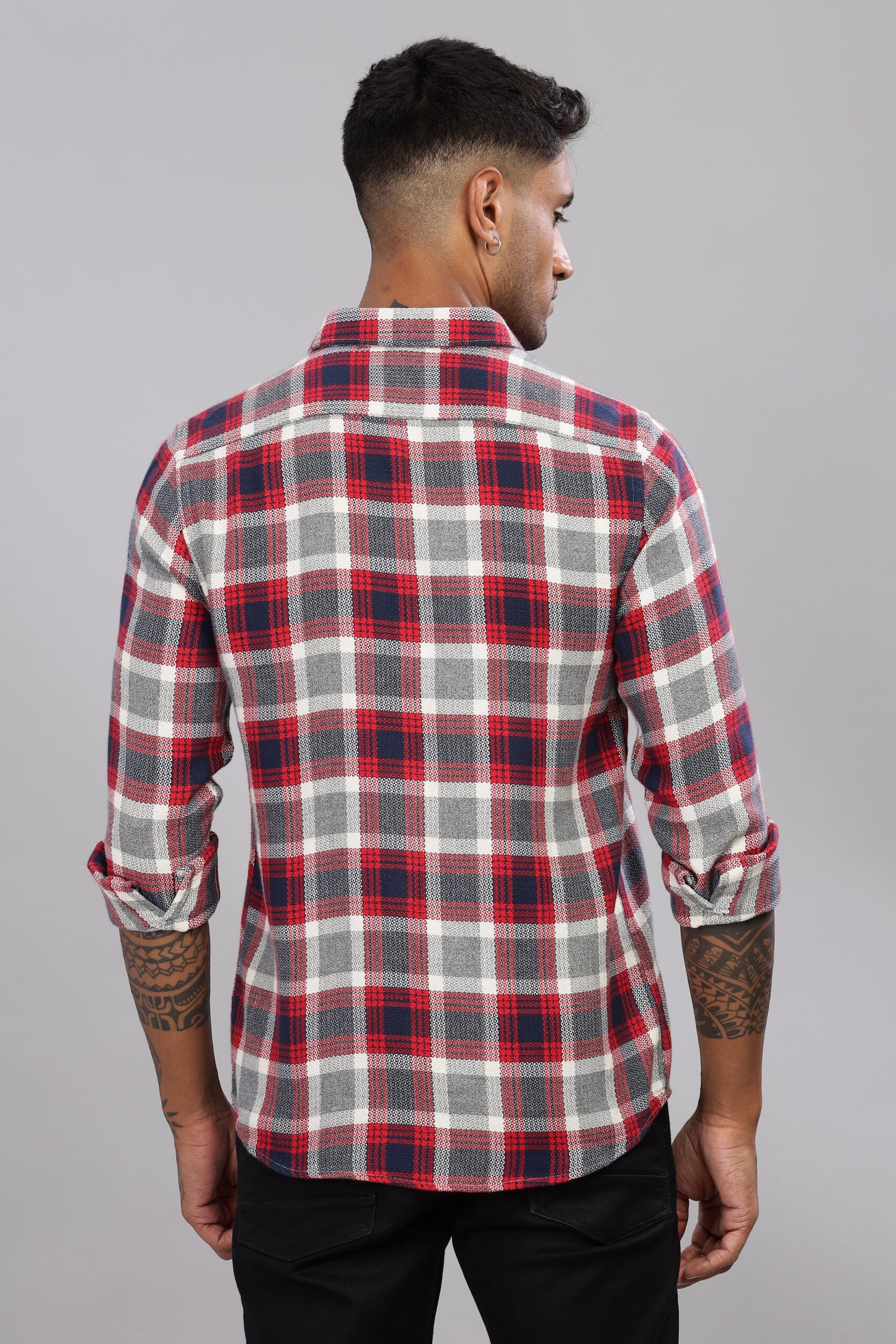 Twill Cotton Check Shirt