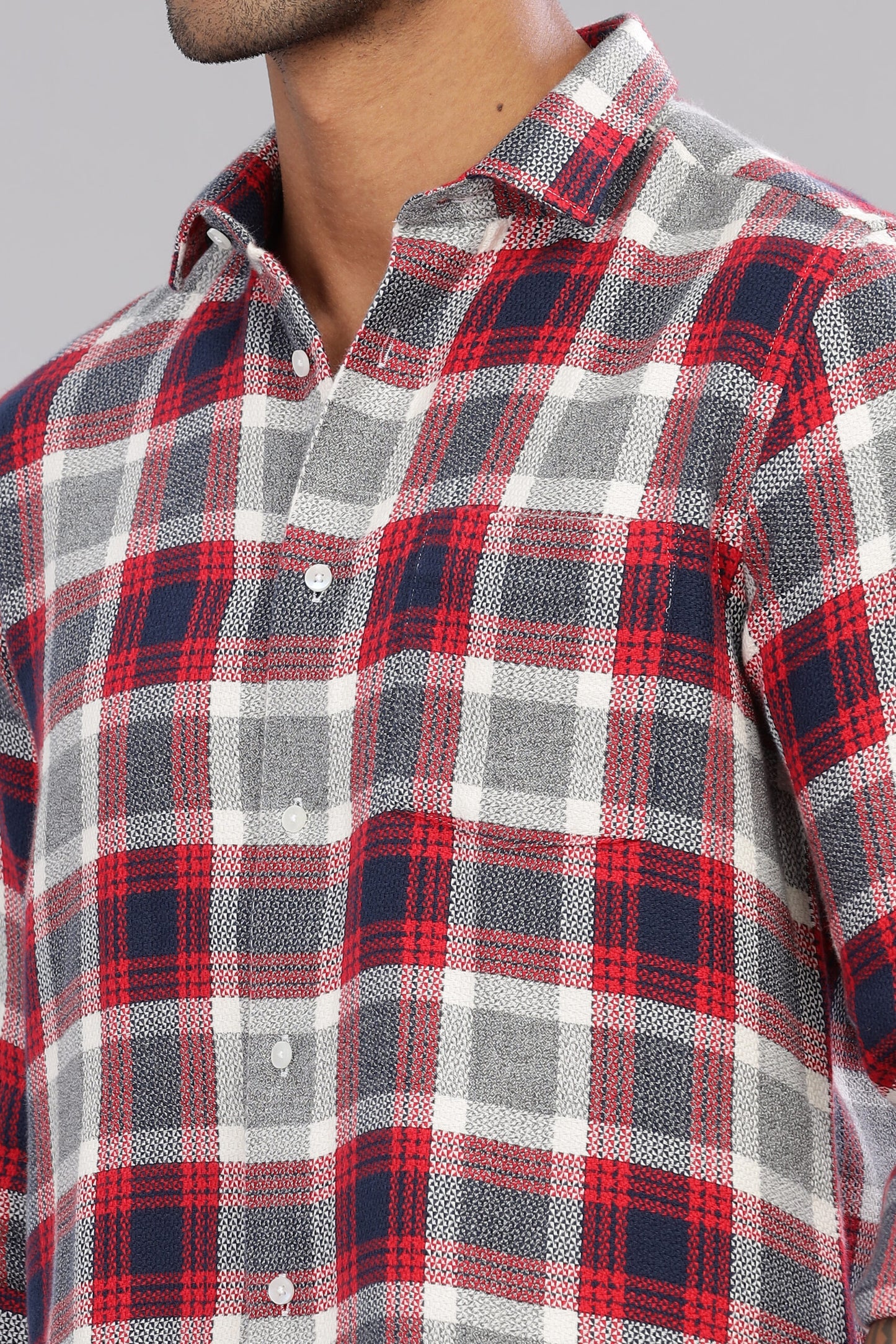 Twill Cotton Check Shirt