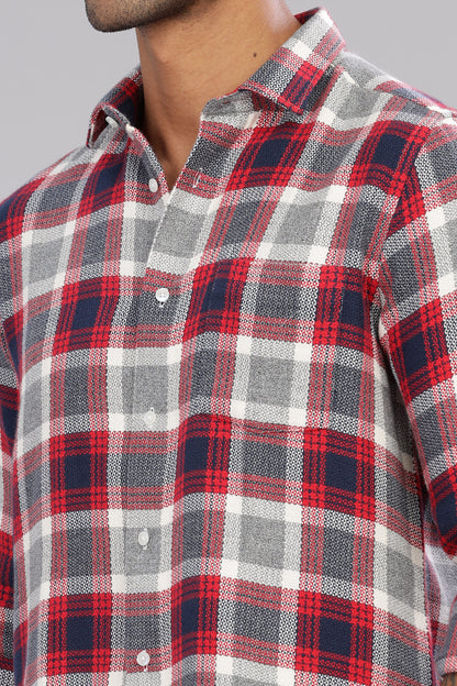 Twill Cotton Check Shirt