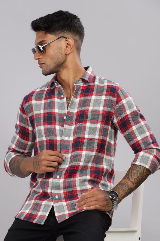 Twill Cotton Check Shirt