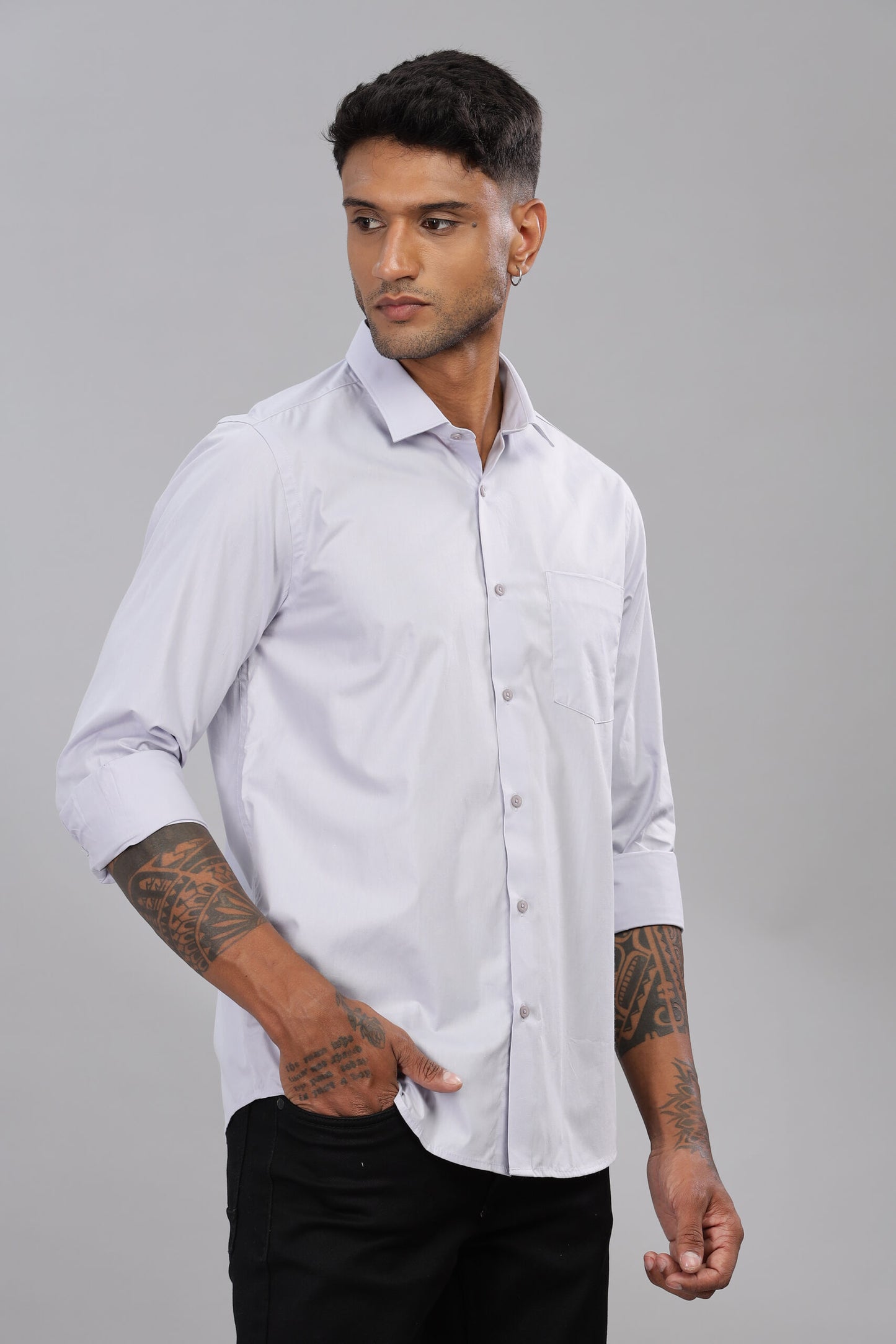 Satin Solid Shirt