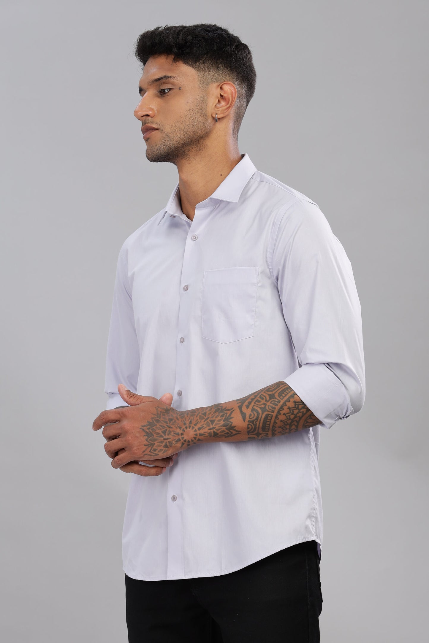 Satin Solid Shirt