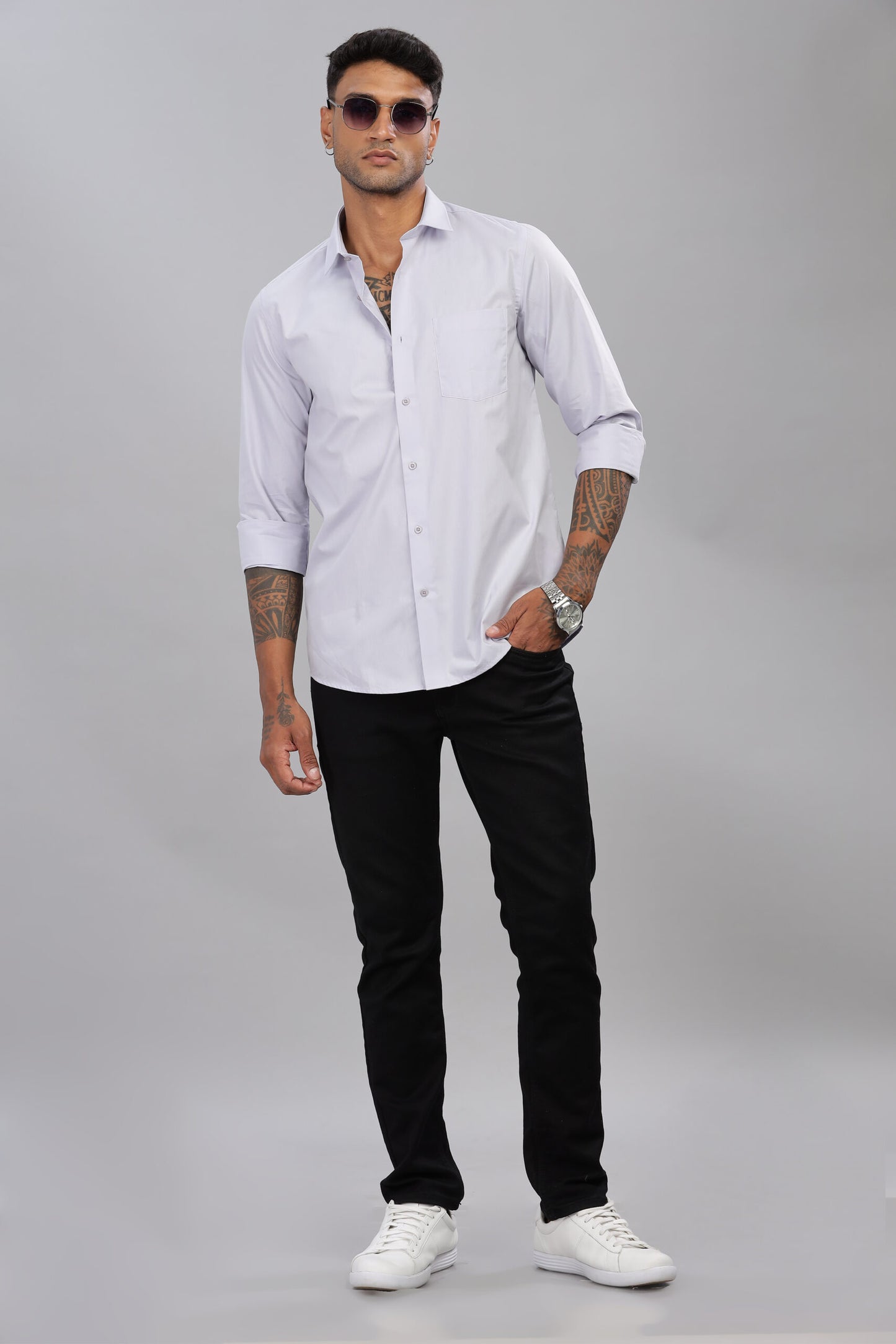 Satin Solid Shirt