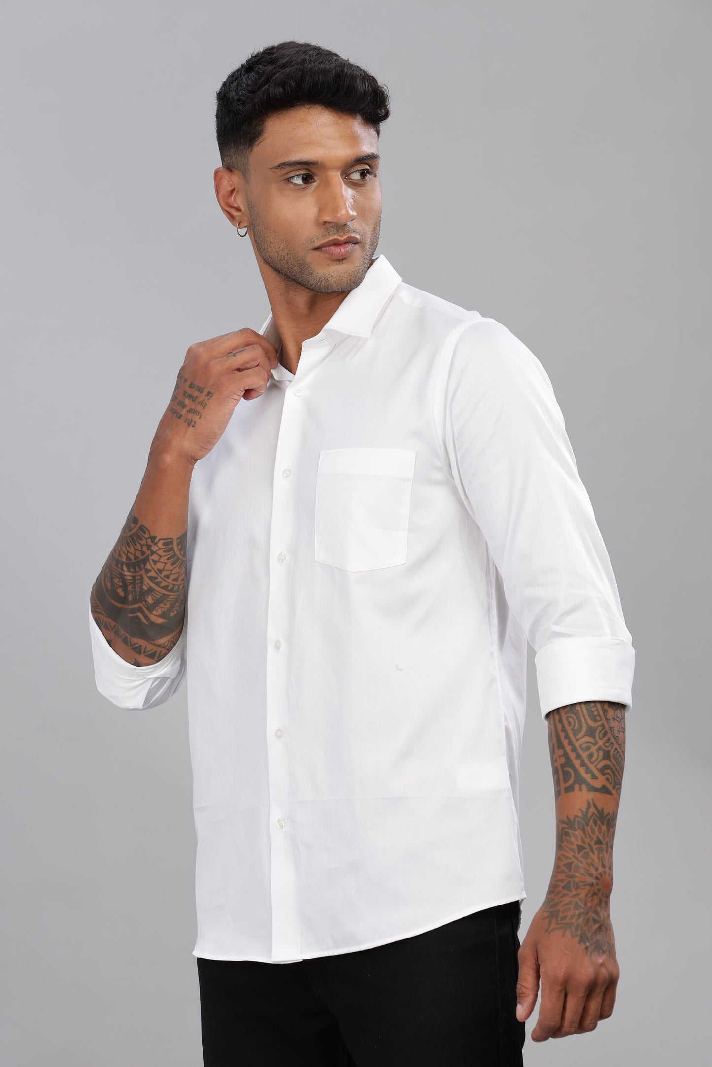 Satin Solid Shirt