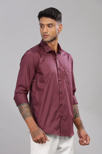 Satin Solid Shirt