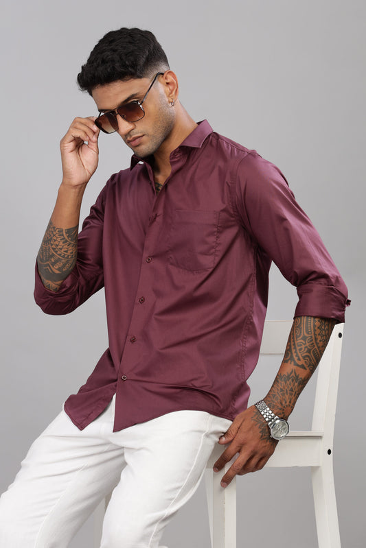 Satin Solid Shirt