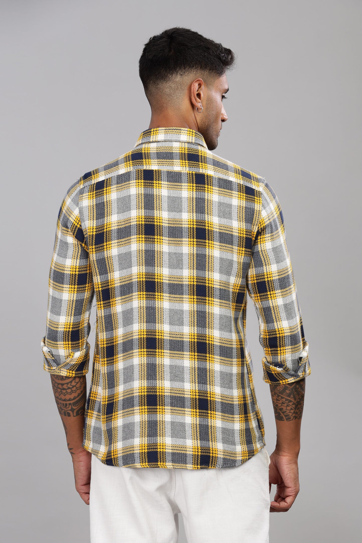 Twill Cotton Check Shirt