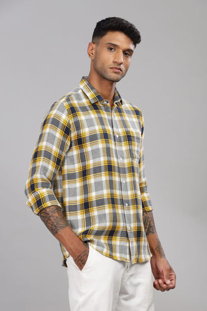 Twill Cotton Check Shirt
