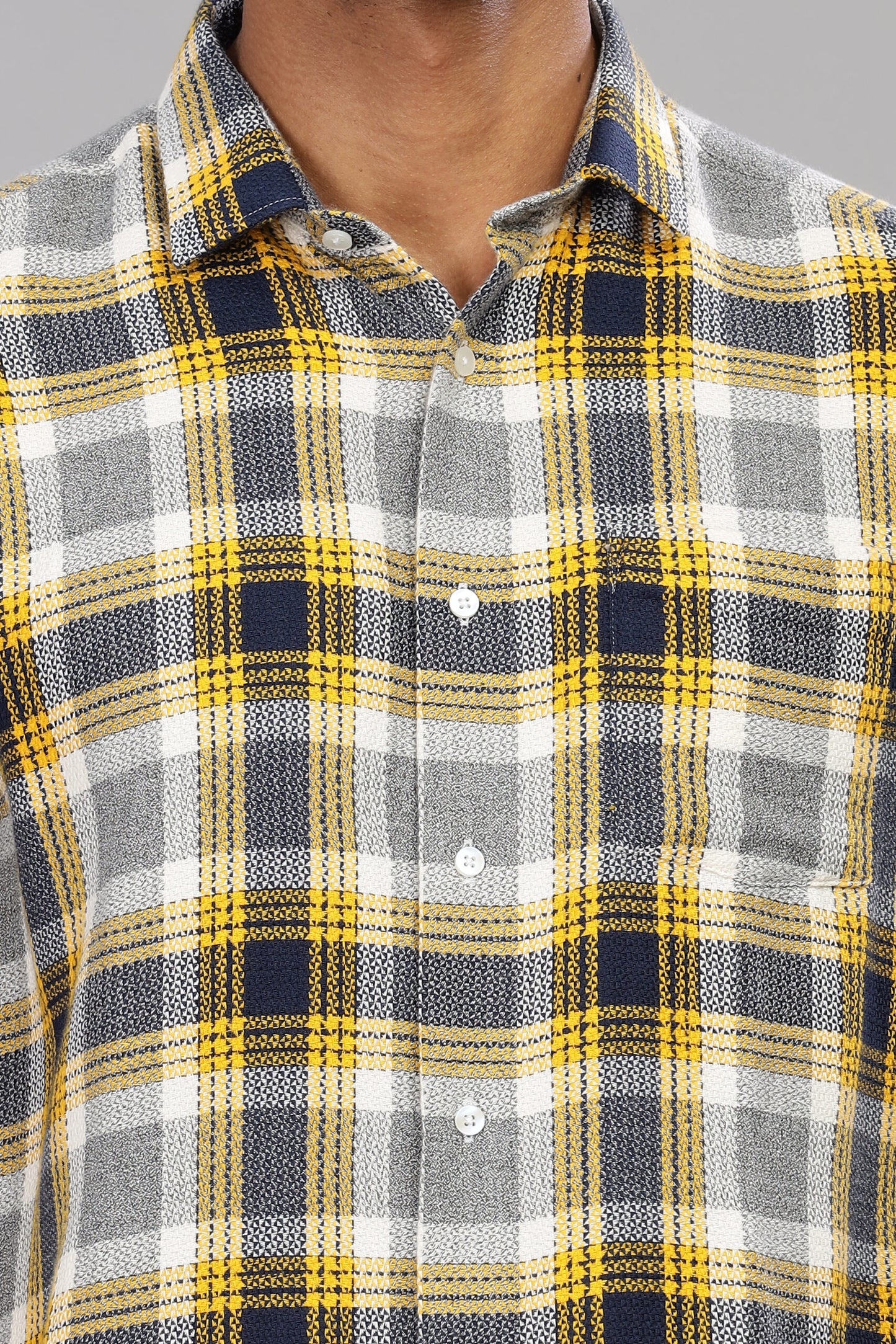 Twill Cotton Check Shirt