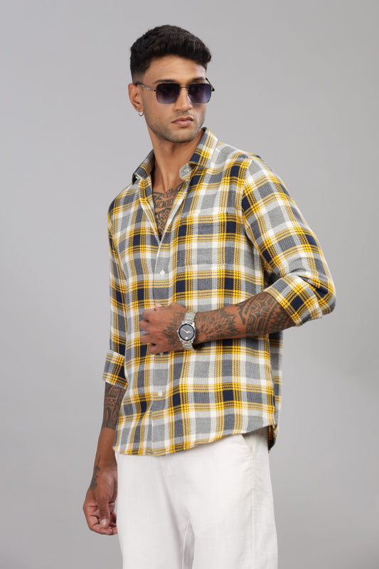 Twill Cotton Check Shirt