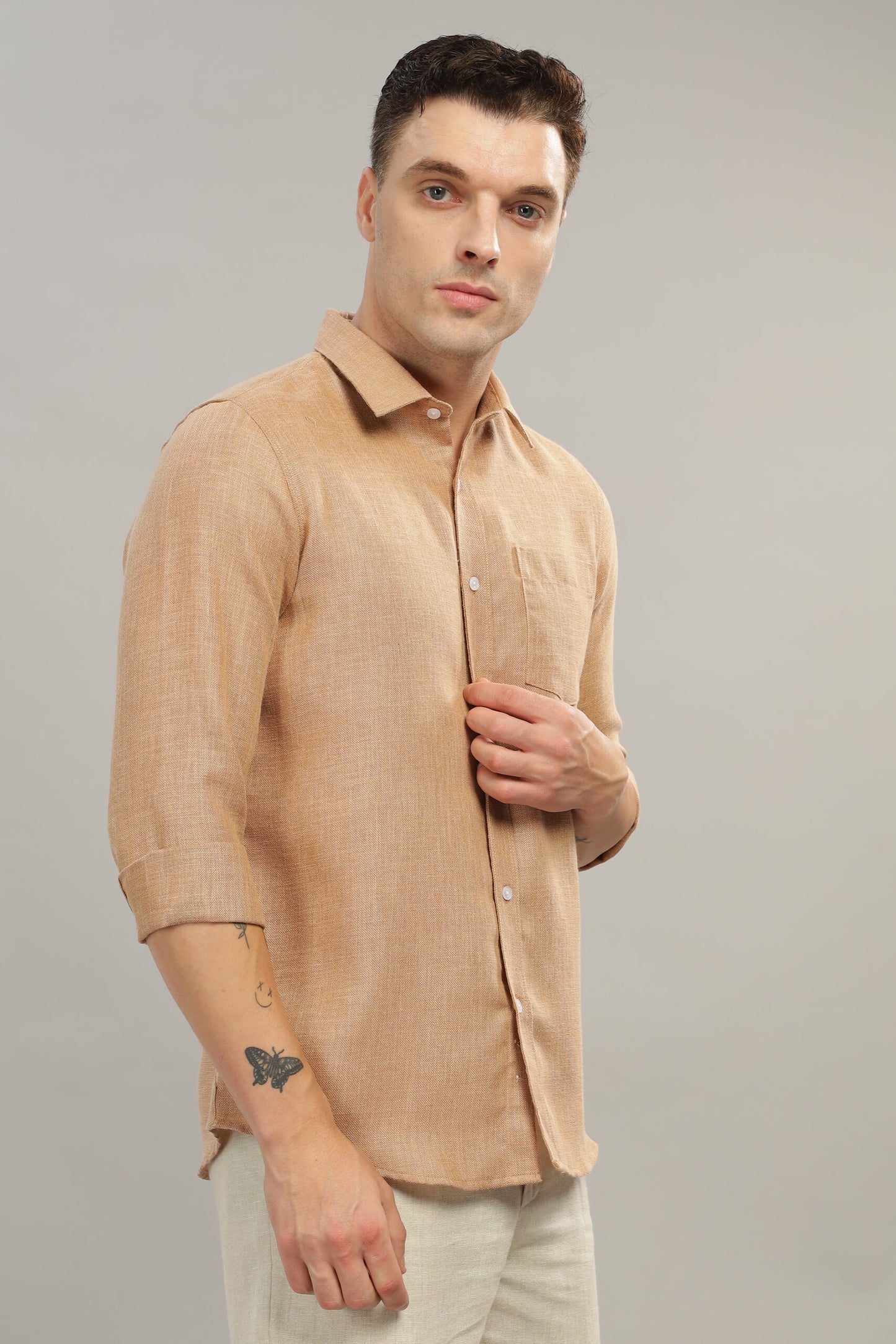 Linen solid shirt