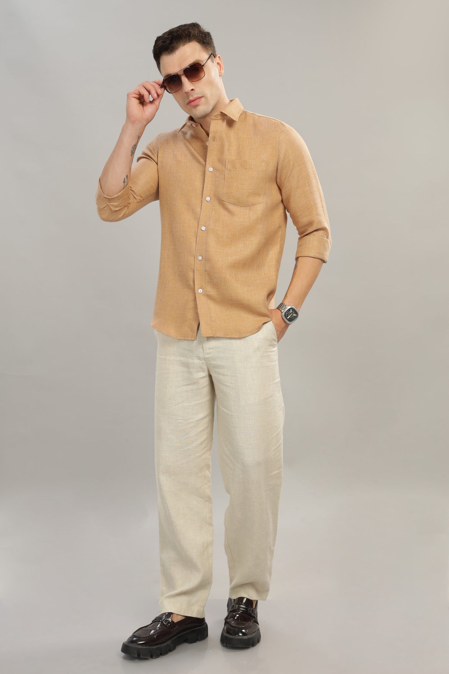 Linen solid shirt