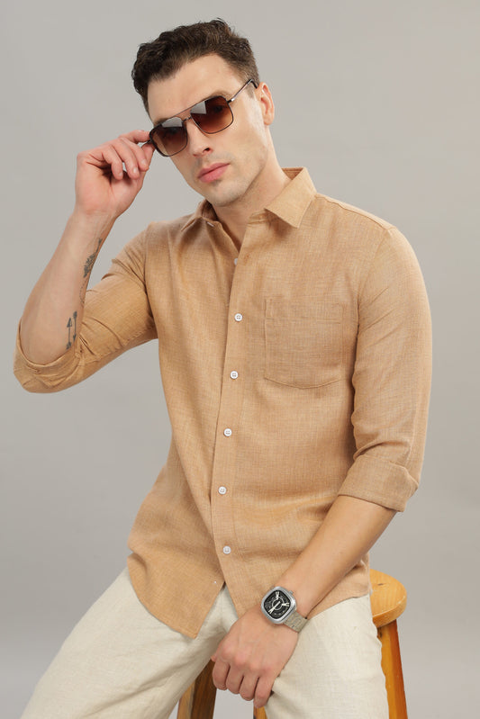 Linen solid shirt