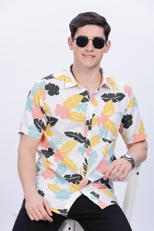 Floral printed shirt