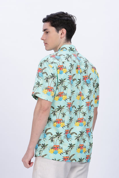 Blue Beach (Half Sleeve slit)